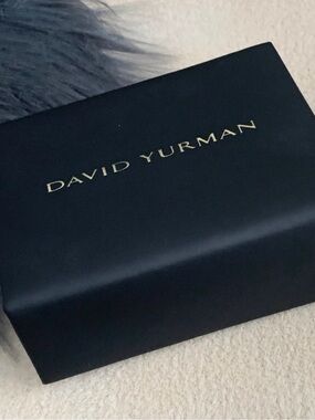 David Yurman Black Jewelry Box with Gold Logo